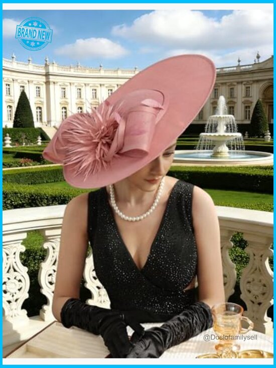 Elegant Flower Mesh Feathers Fascinator Hat Derby Wedding Bride Headband Party main image 4
